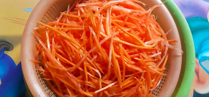 cà rốt bào sợi
