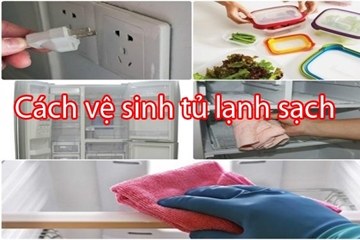 Hướng dẫn chi tiết cách vệ sinh tủ lạnh nhanh gọn sạch tinh