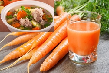 Tác dụng của cà rốt, các món ngon chế biến từ cà rốt thơm ngon, bổ dưỡng