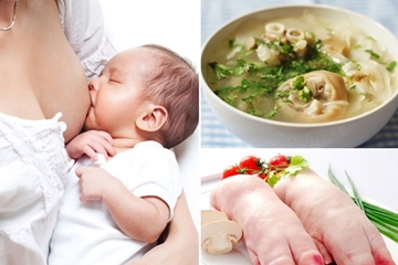 Thực phẩm giúp mẹ khỏe bé bú  nhiều sữa sau sinh tốt và an toàn nhất